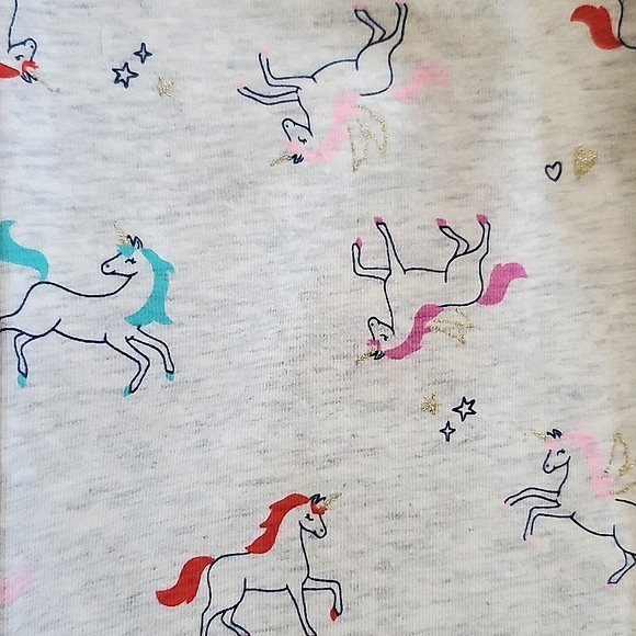 NWT New (2) Pair Leggings OshKosh & Carter's Hearts Unicorns Girls Size 14 - Picture 6 of 6